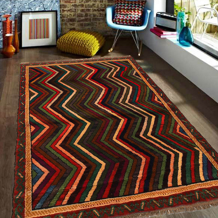 authentic wool rug, traditional Afghan rug, 
