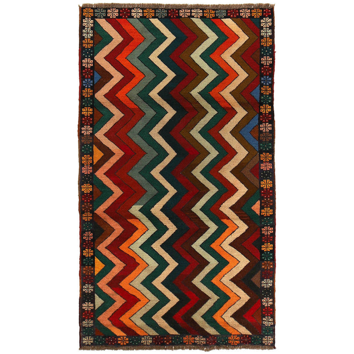 Baloch design rug, handcrafted wool rug, 