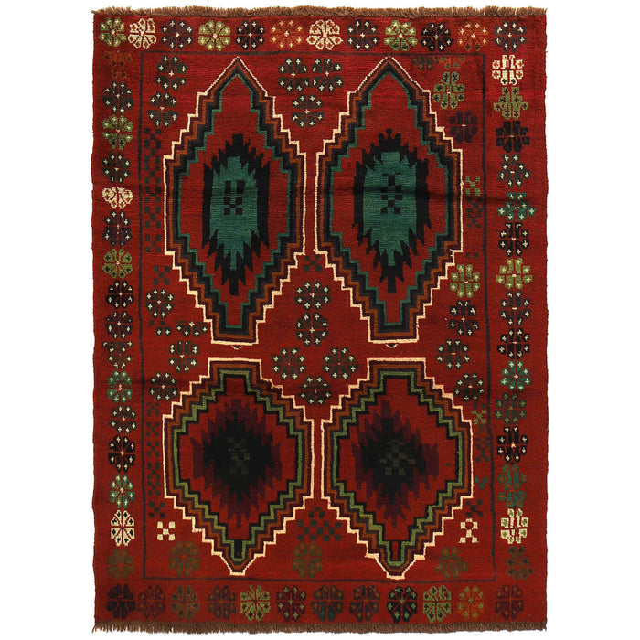 Baloch design rug, handcrafted wool rug, 