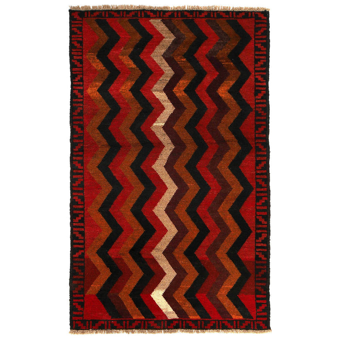 Afghan Tribal Rug, Traditional Afghan Rug, Wool Handwoven Rug, 