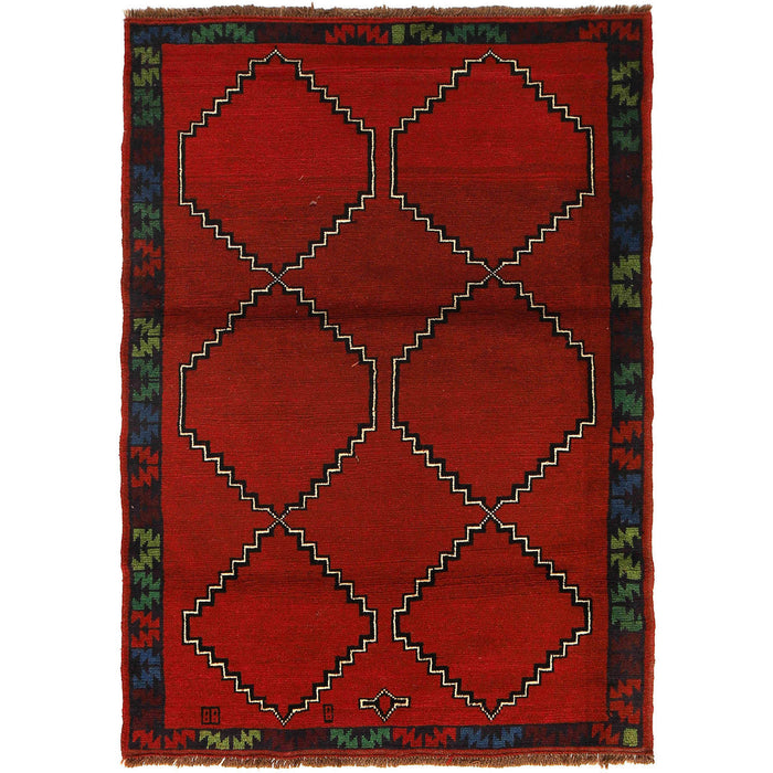 Afghan Tribal Rug, Traditional Afghan Rug, Wool Handwoven Rug, 