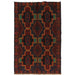 Afghan tribal design rug, Baloch wool rug, 