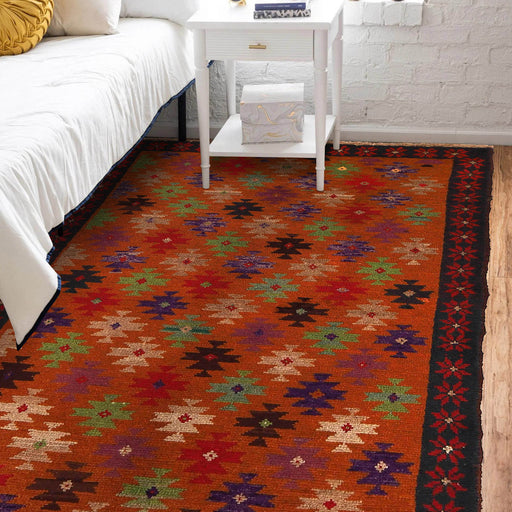 traditional Baloch Afghan rug, handcrafted wool rug, 