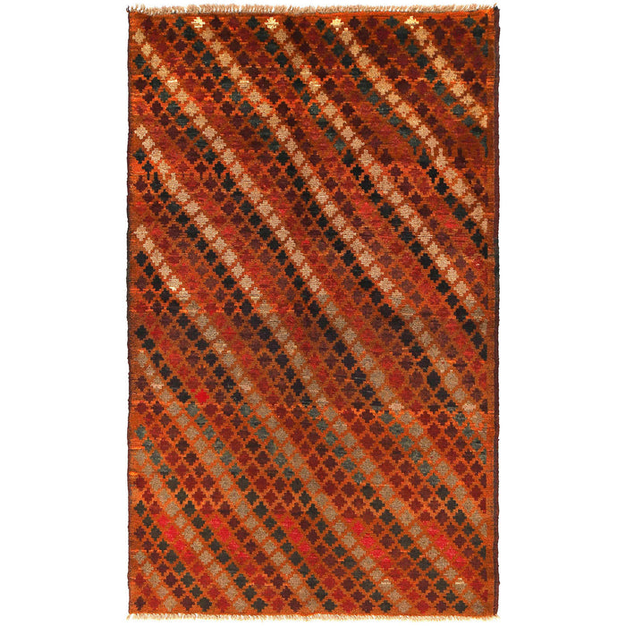 tribal design rug, Baloch tribal rug, traditional Afghan rug, wool rug handmade, 