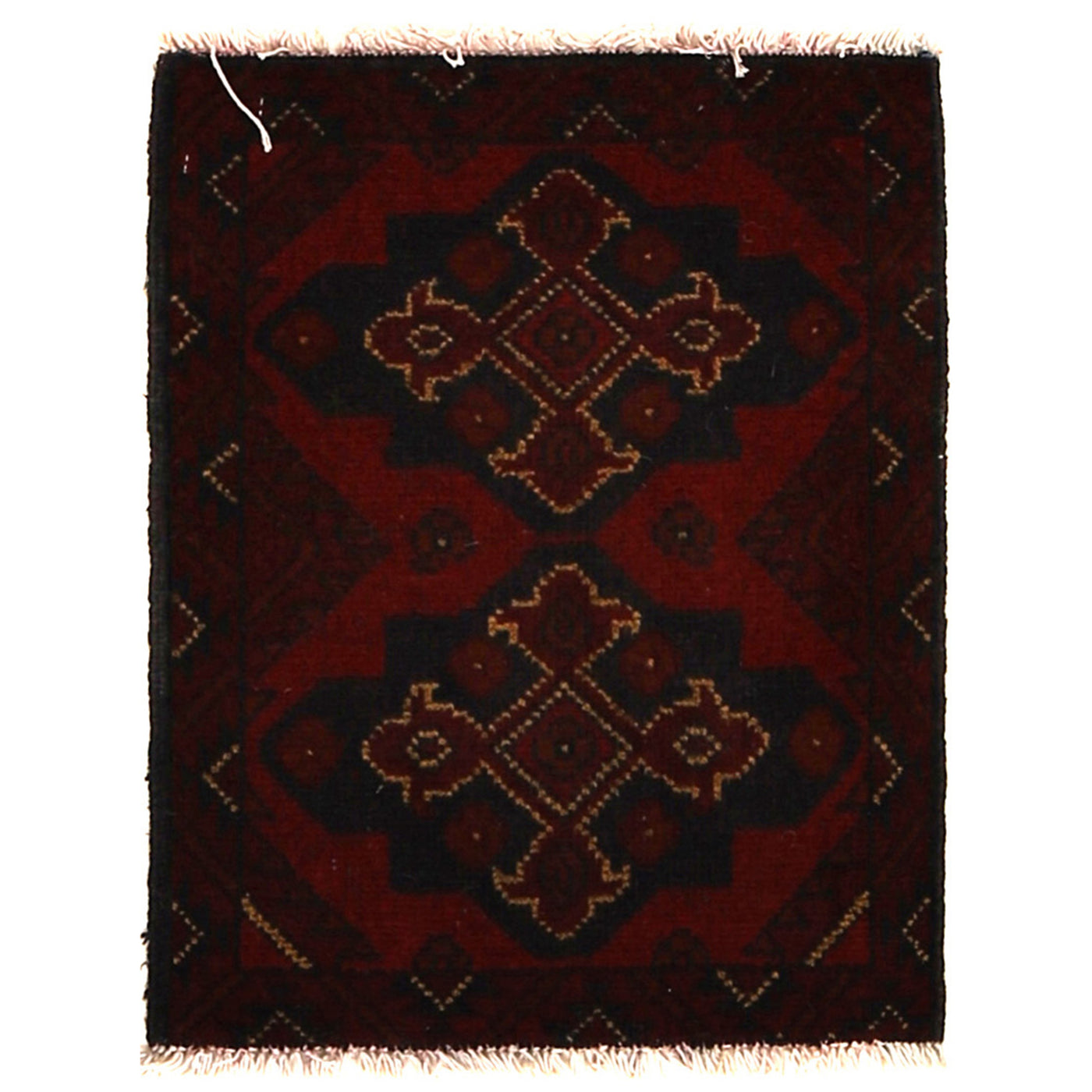 Handmade Textured Wool Entry Mat 1.7x1.3 ft