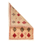 Ethnic Afghan Entry Wool Mat 2x1.3 ft