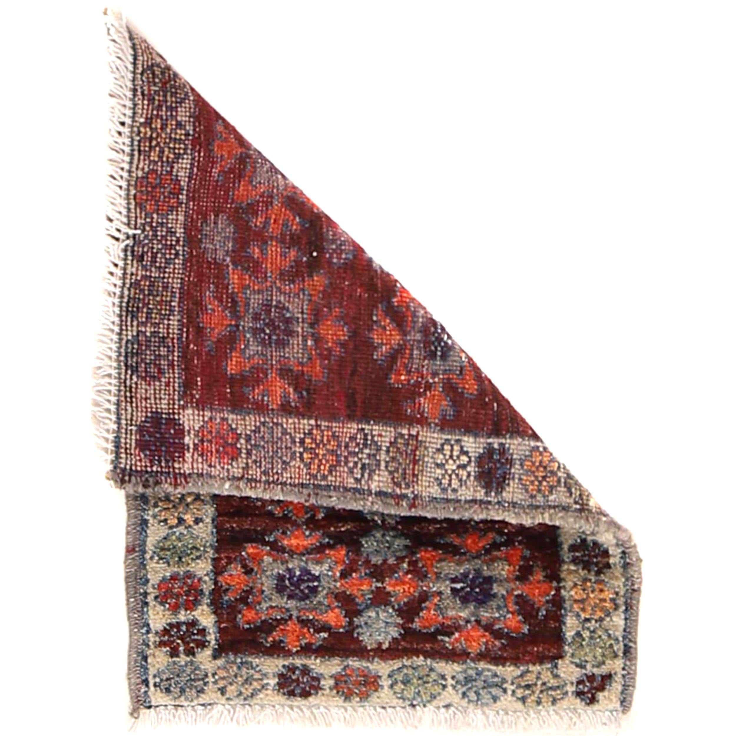 Tribal Mini Wool Handmade Rug 1.9x1.4 ft