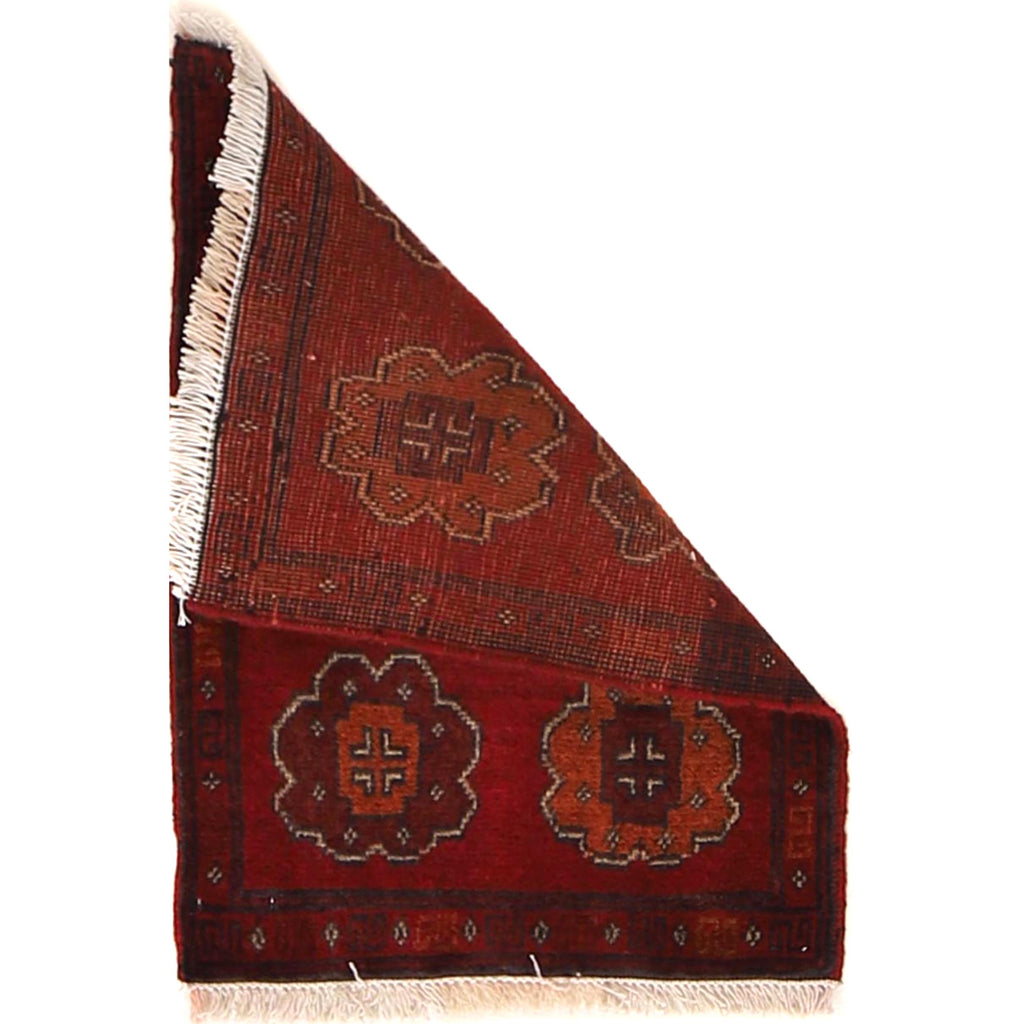 Handcrafted Wool Nomadic Mini Rug 1.9x1.4 ft