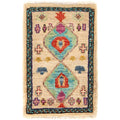 Mini Afghan Handmade Door Mat 2.1x1.4 ft