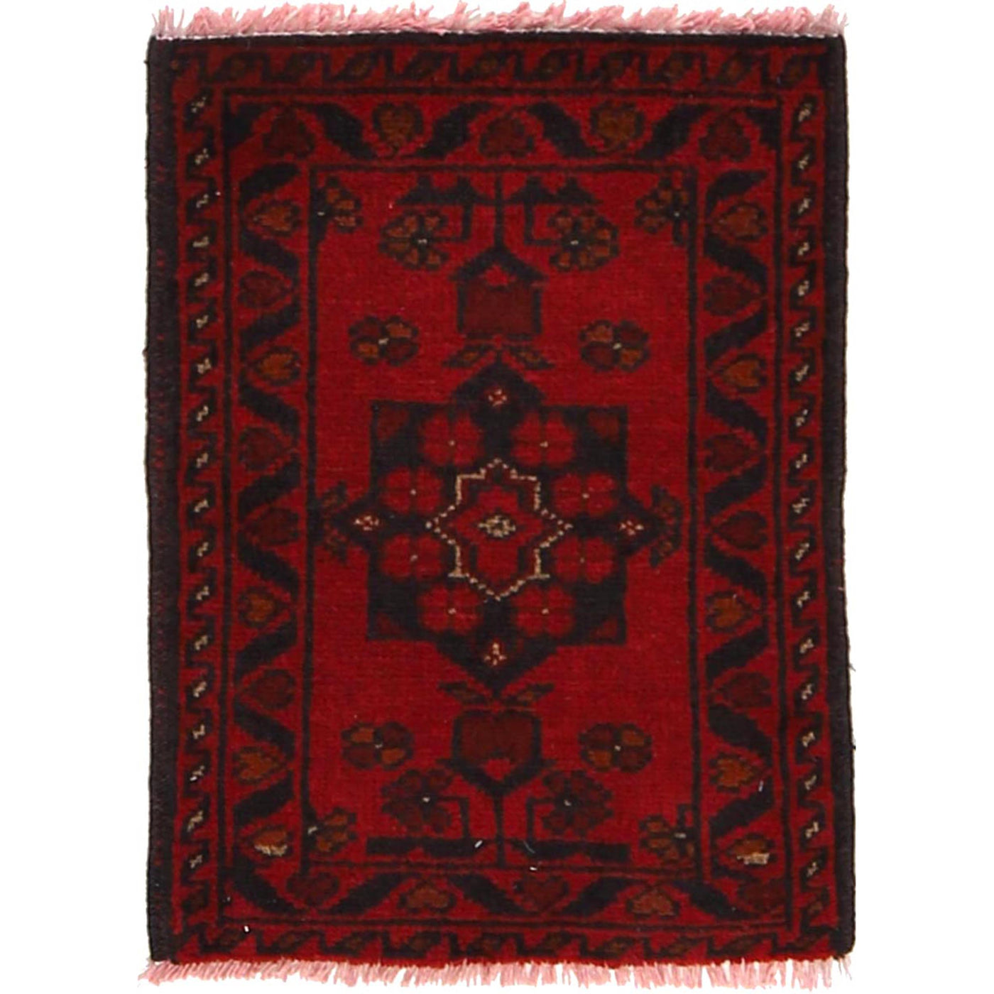 Rustic Craft Handmade Entry Rug 1.9x1.4 ft