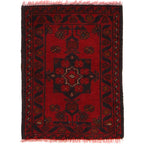 Rustic Craft Handmade Entry Rug 1.9x1.4 ft