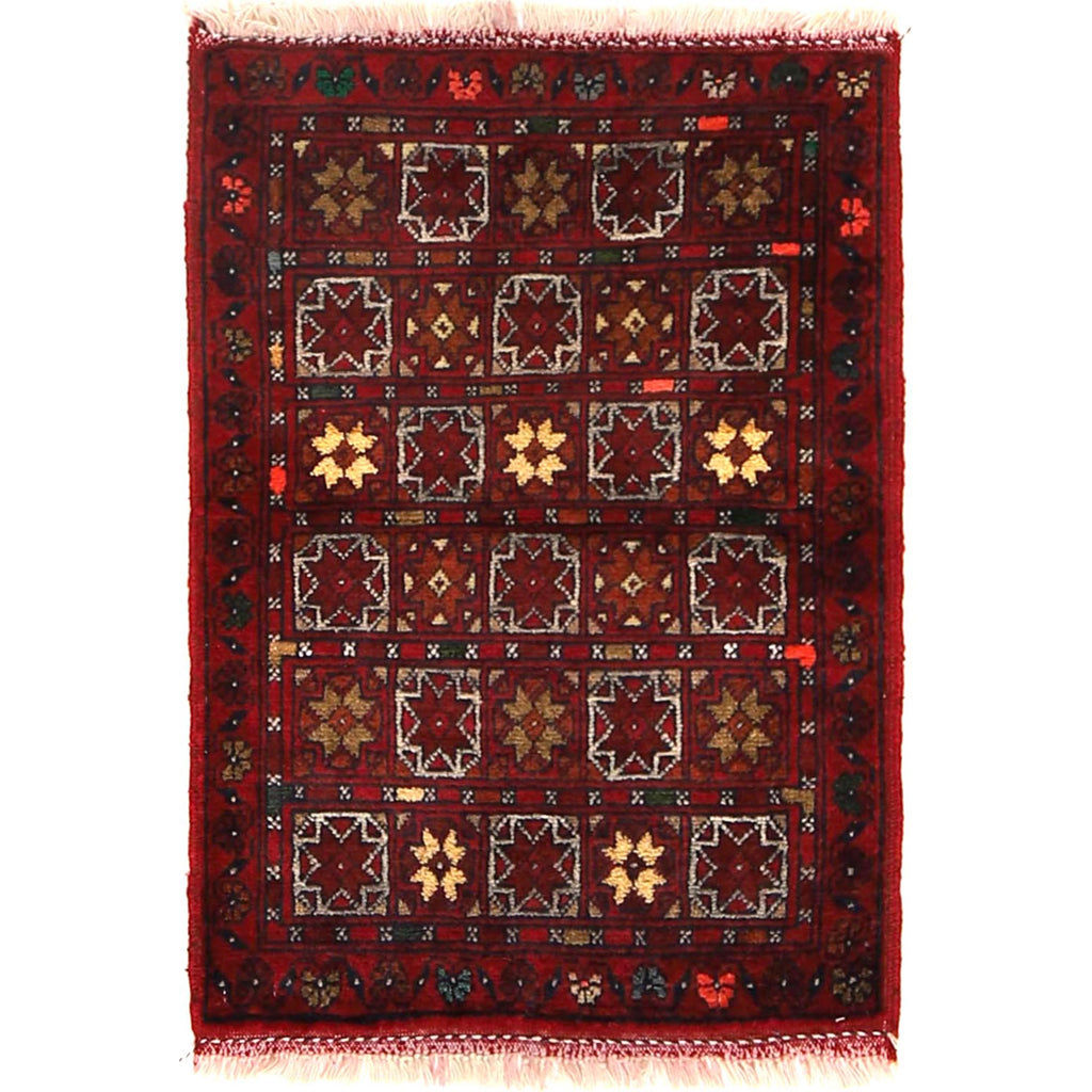 Woolen Tribal Mini House Mat 2.4x1.7 ft