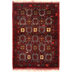 Woolen Tribal Mini House Mat 2.4x1.7 ft
