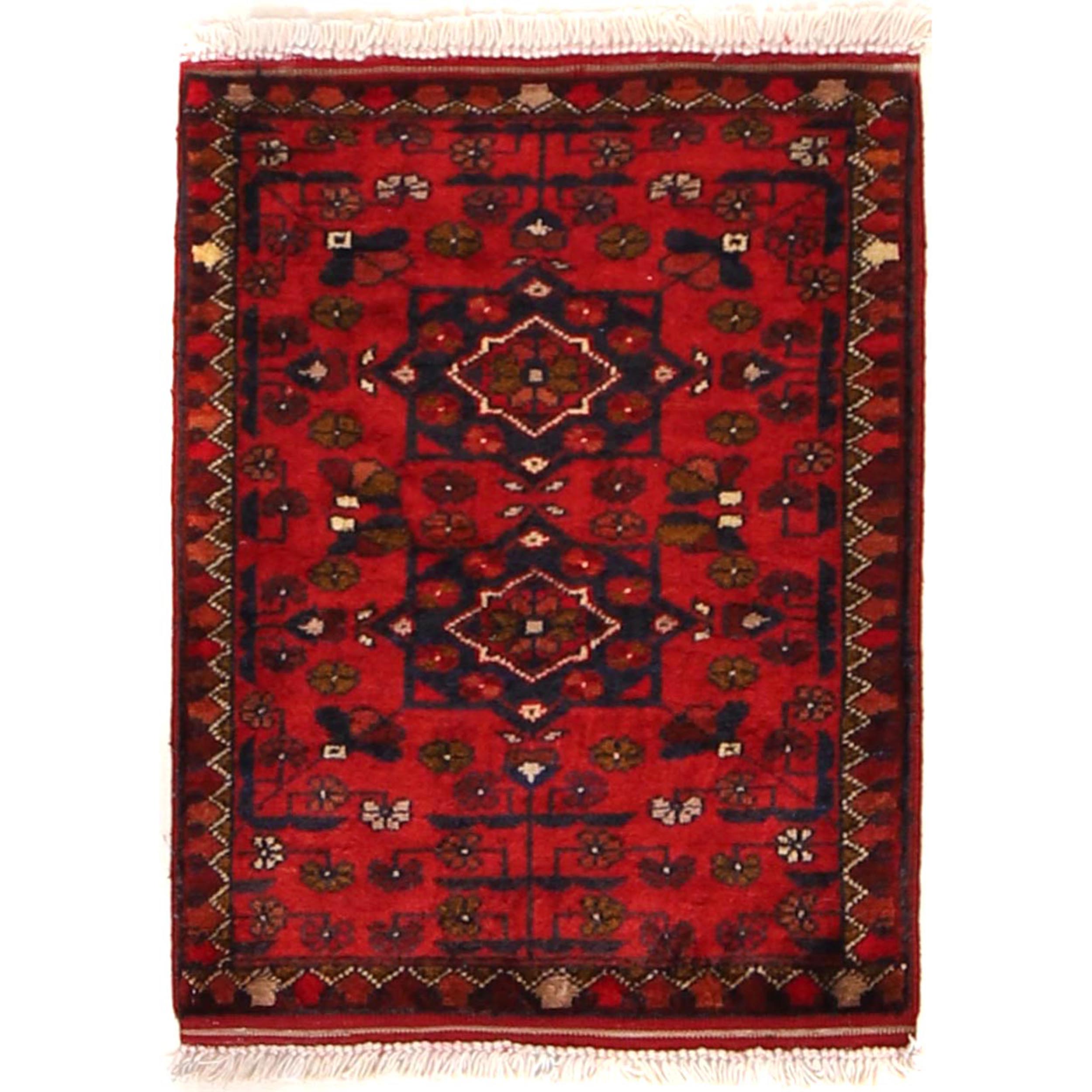 Handwoven Heritage Pattern Doormat 1.9x1.4 ft