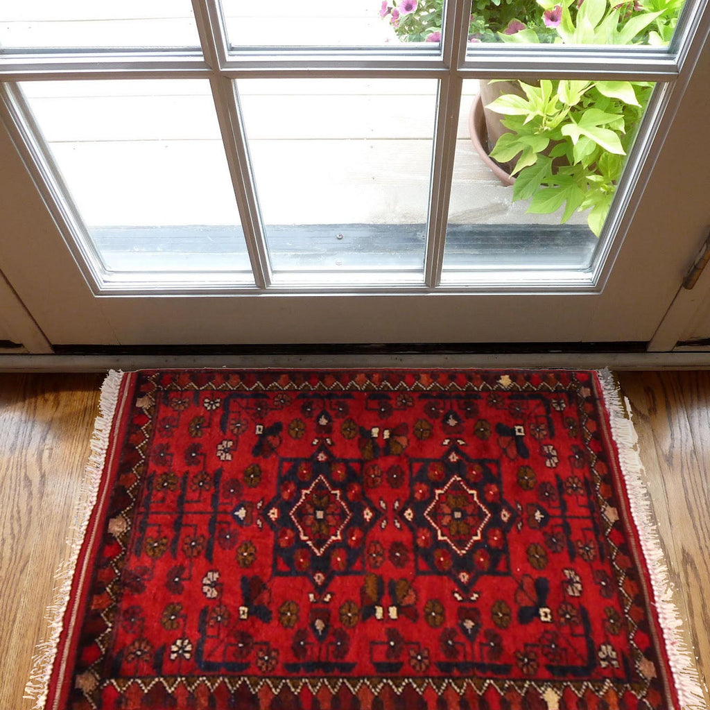 Handwoven Heritage Pattern Doormat 1.9x1.4 ft