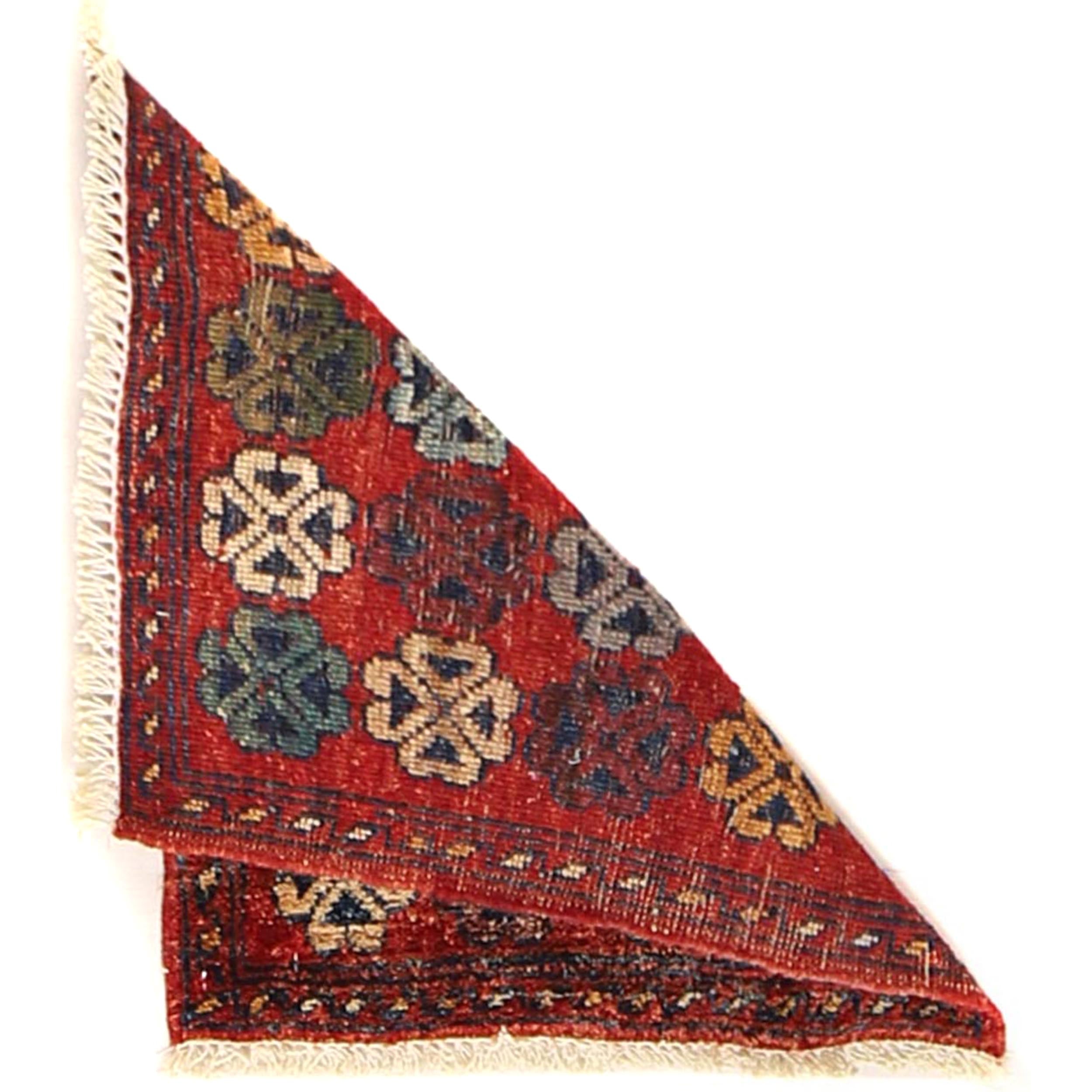 Wool Woven Afghan Entry Mat 1.6x1.3 ft