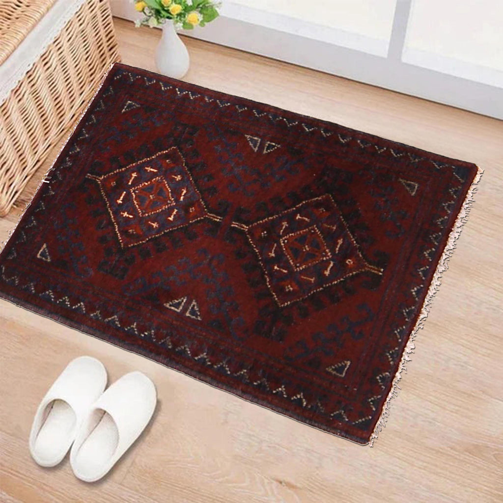 Soft Texture Traditional Door Rug 2x1.4 ft