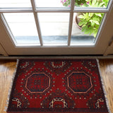 Handcrafted Wool Entry Doormat 2x1.4 ft