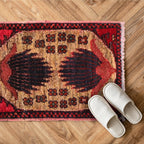Afghan Wool Mini Door Rug 1.8x1.3 ft