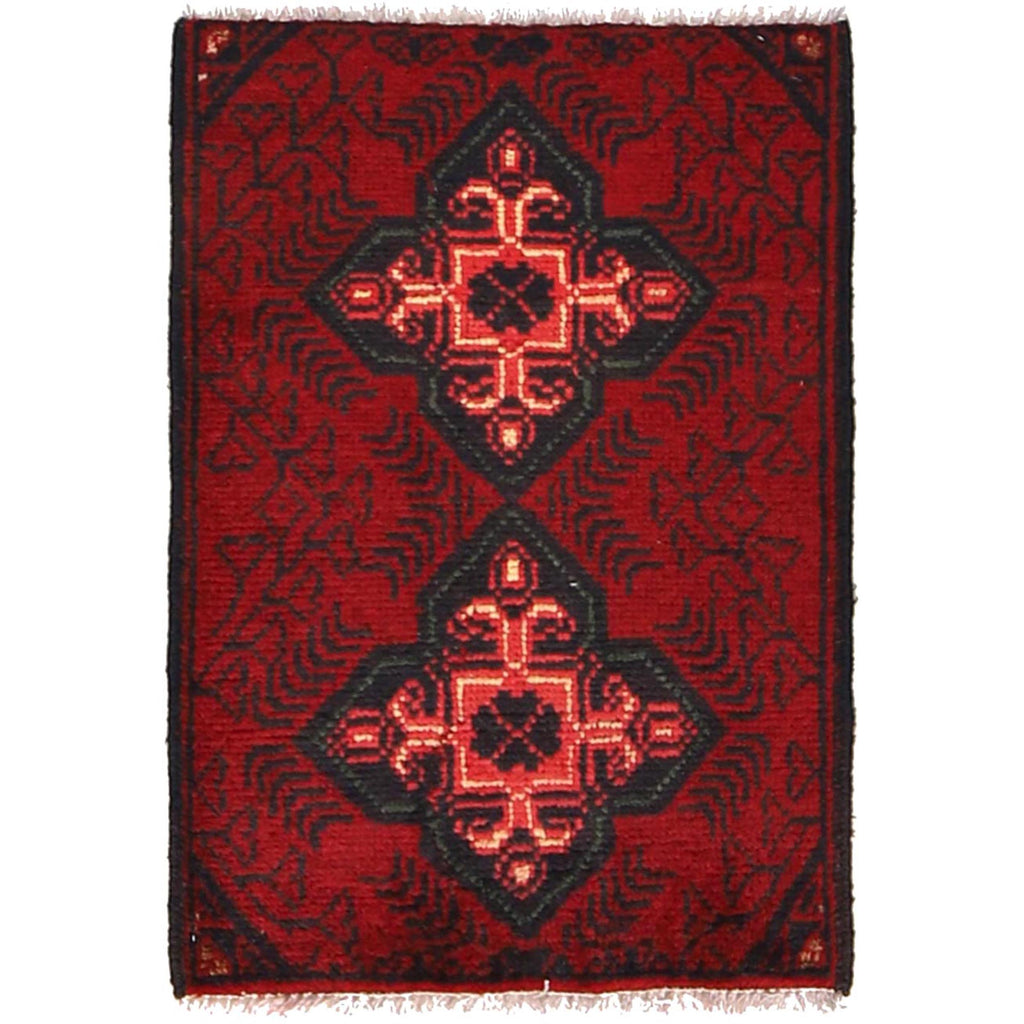 Tribal Pattern Home Door Rug 2.1x1.4 ft