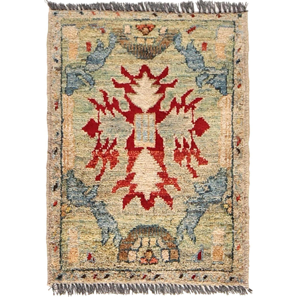 Nomadic Handcrafted Wool Home Mat 1.9x1.4 ft