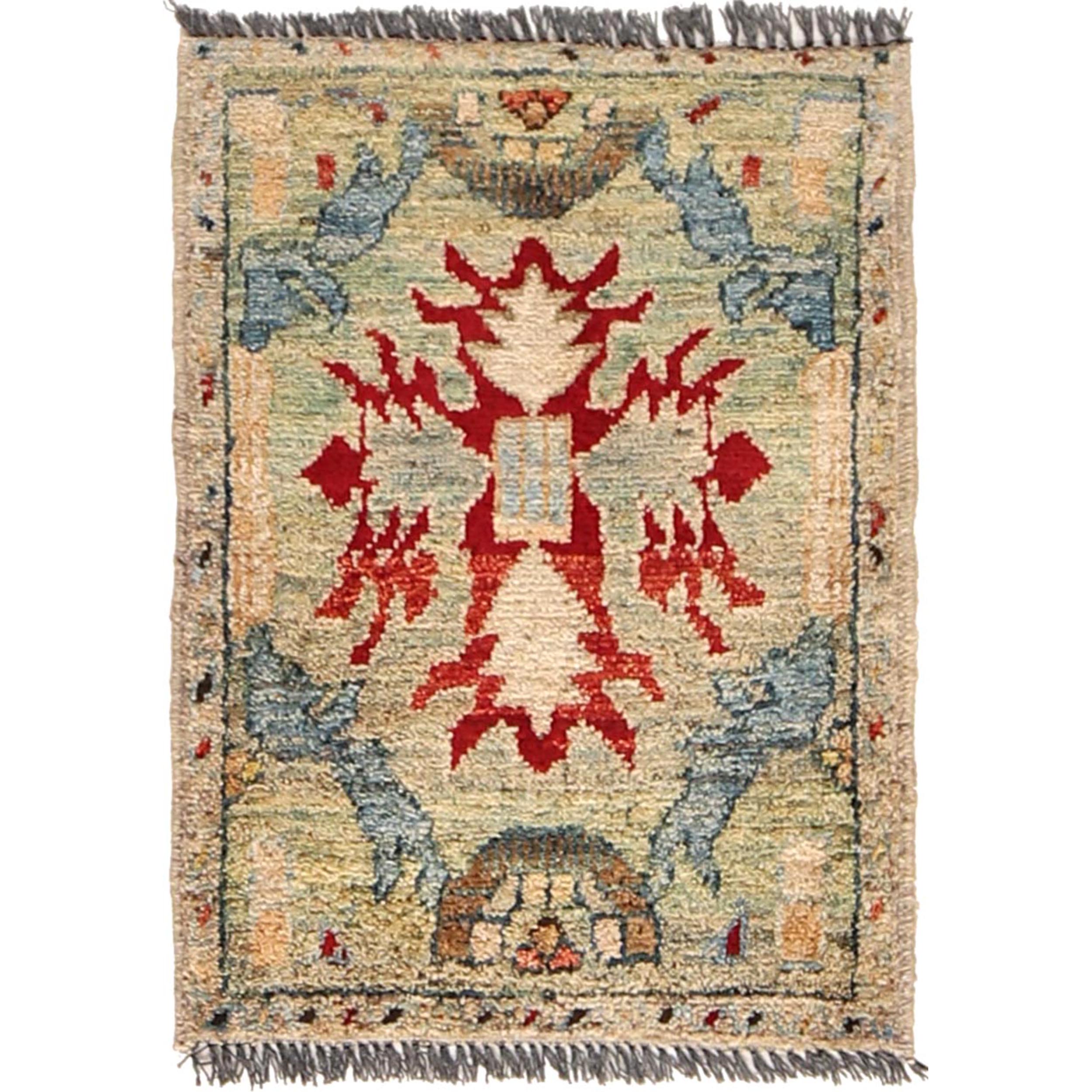 Nomadic Handcrafted Wool Home Mat 1.9x1.4 ft