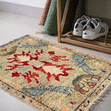 Nomadic Handcrafted Wool Home Mat 1.9x1.4 ft