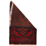 Soft Wool Textured Entry Rug 2x1.3 ft
