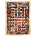 Soft Wool Afghan Floor Mini Rug 1.9x1.4 ft