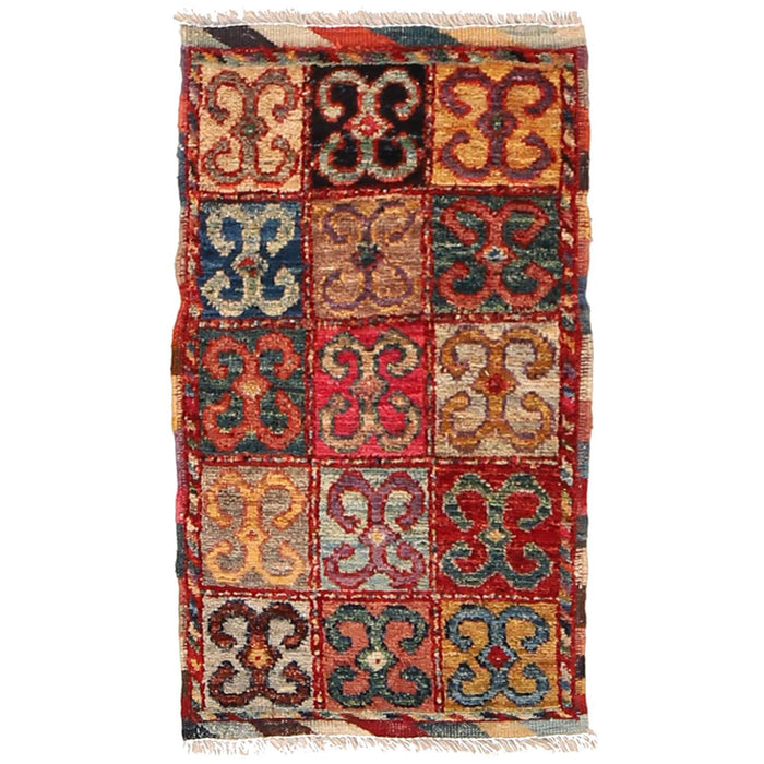Afghan Tribal Wool Soft Mat 2.1x1.2 ft