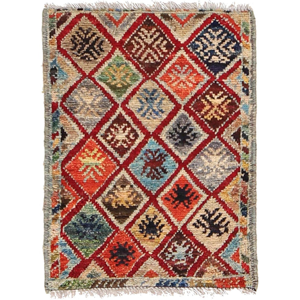 Handcrafted Wool Soft Entry Rug 1.9x1.4 ft