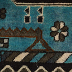 Traditional Afghan War Weapons Carpet 4.2x2.8 ft