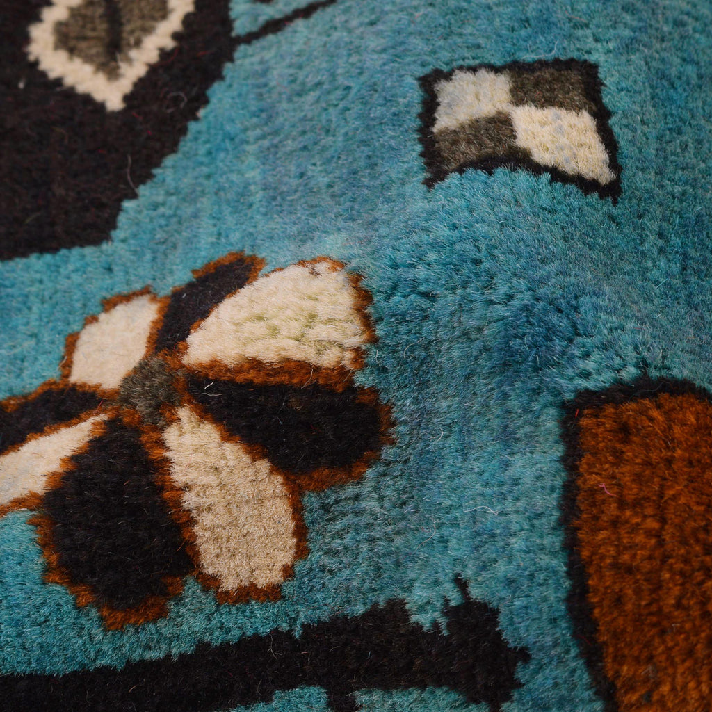 Traditional Afghan War Weapons Carpet 4.2x2.8 ft