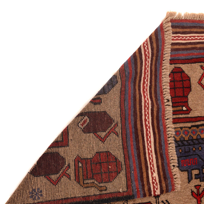 Artistic Afghan War Tanks Carpet 6.1x4.3 ft