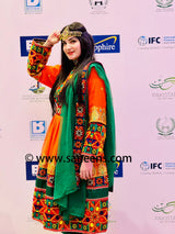 Elegant Afghan Bridal Frock