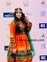 Elegant Afghan Bridal Frock
