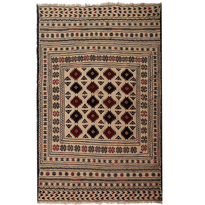 handmade wool rug, Afghan kilim, women weavers, artisan rug,