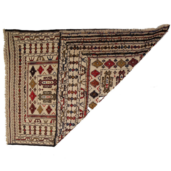 Afghan heritage rugs, Soumak weaving techniques, traditional Afghan kilim art.