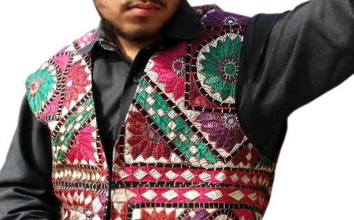 pashtun men waistcoat, afghan fashion