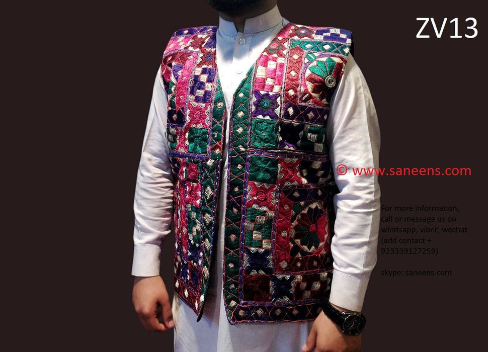 pashtun men waistcoat