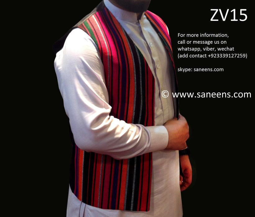 pashtun men vest with hand embroidery work
