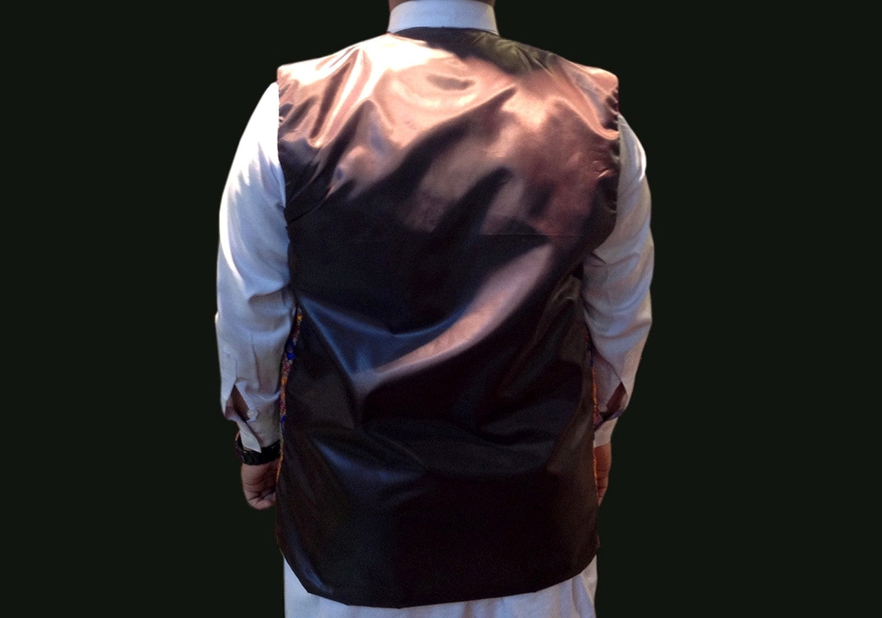 afghan fashion vest with mirrors work