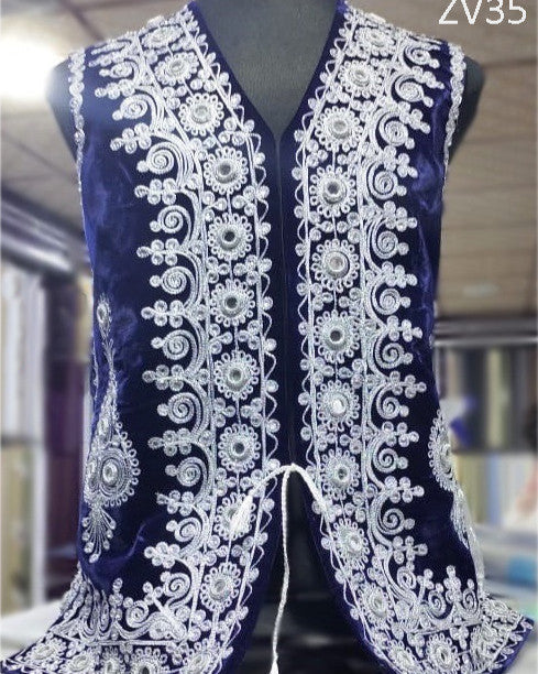 Afghan Style Embroidered Vest