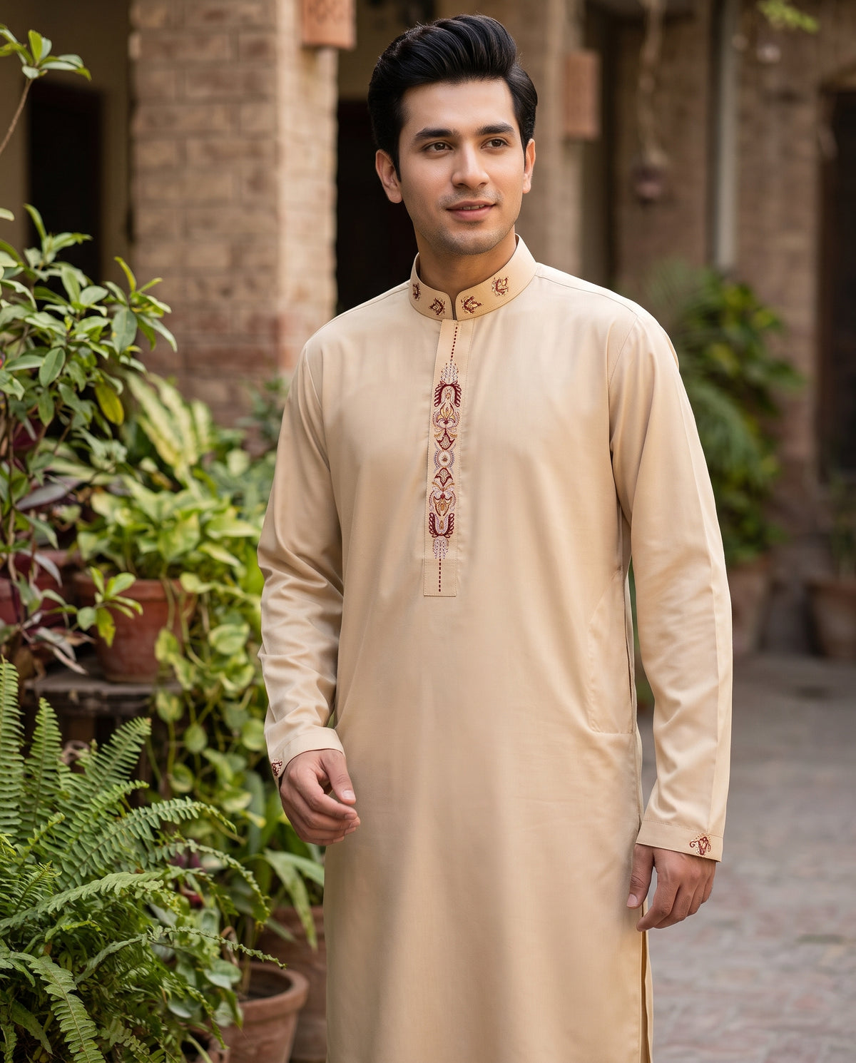 Gents Embroidery Work Suit