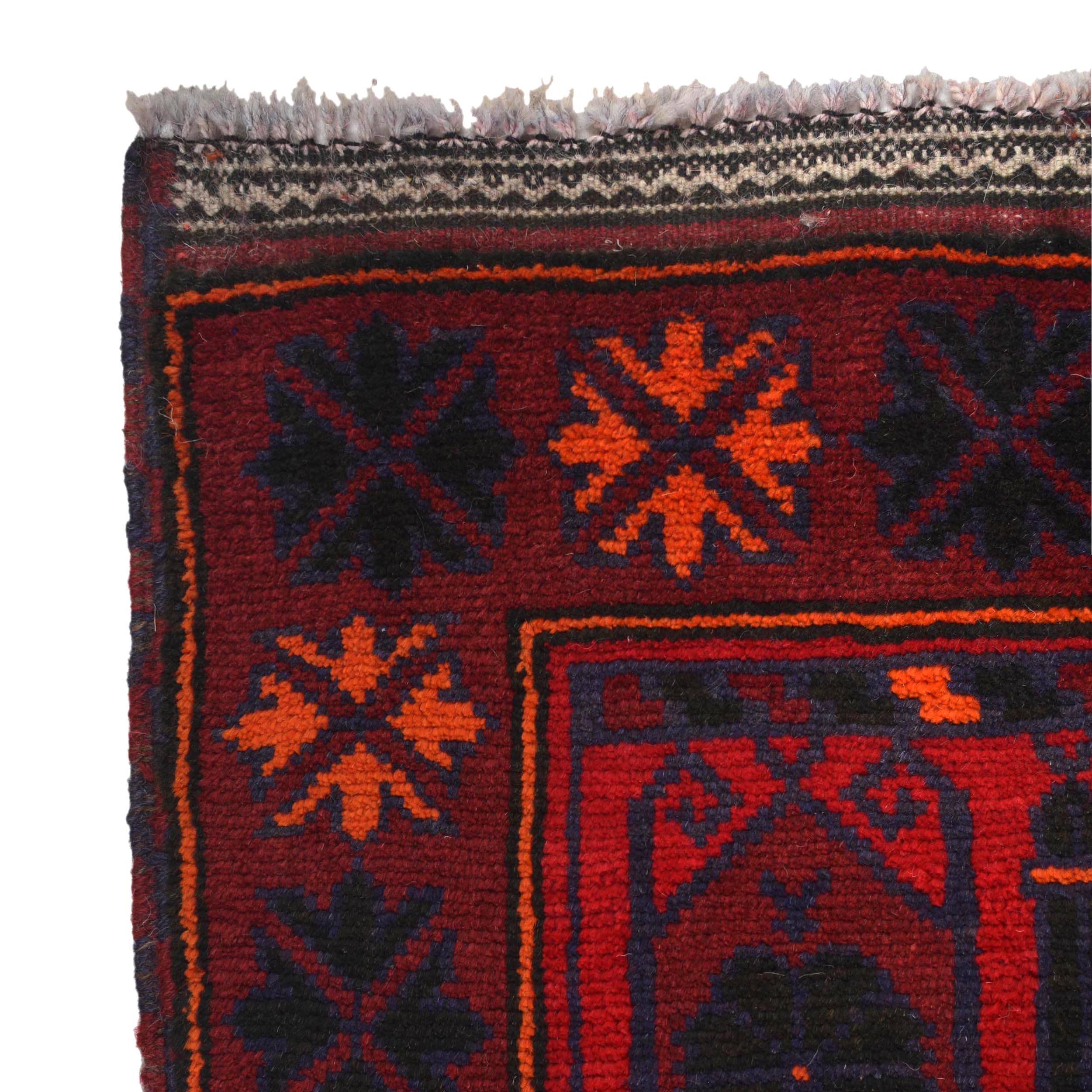 Handmade Prayer Rug Afghan Style 5x2.9 ft