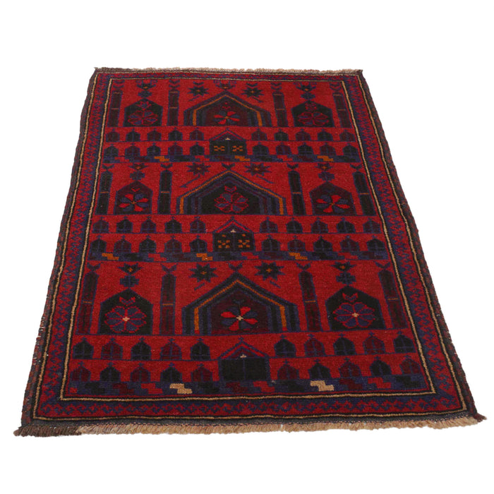 Traditional Afghan Prayer Design 4.6x3.1 ft