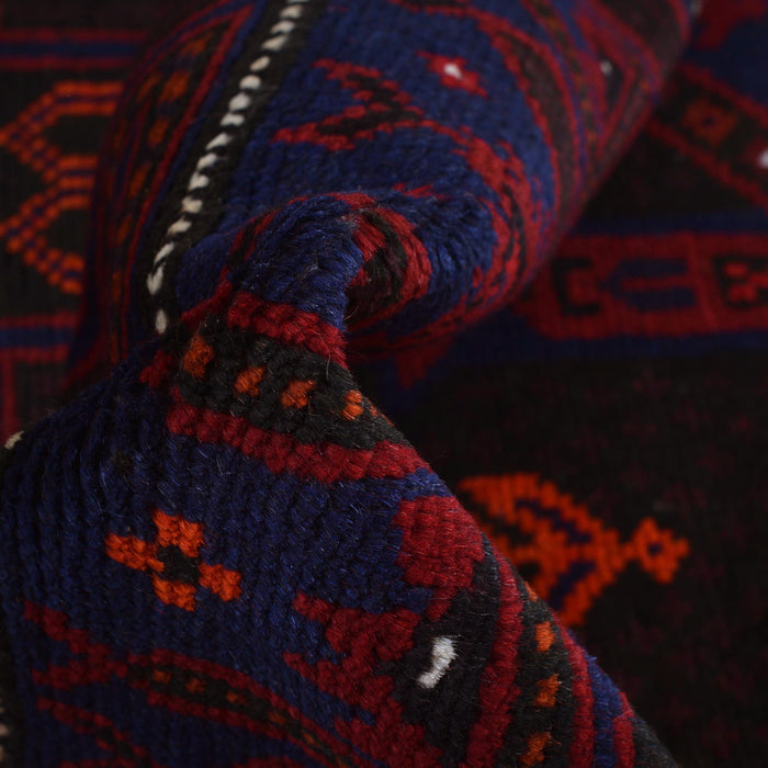 Wool Afghan Prayer Mat 4.7x2.7 ft