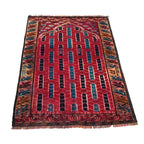 Classic Afghan Prayer Rug 3.8x2.4 ft