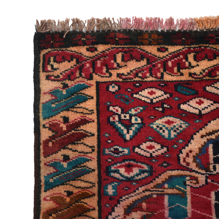 Classic Afghan Prayer Rug 3.8x2.4 ft