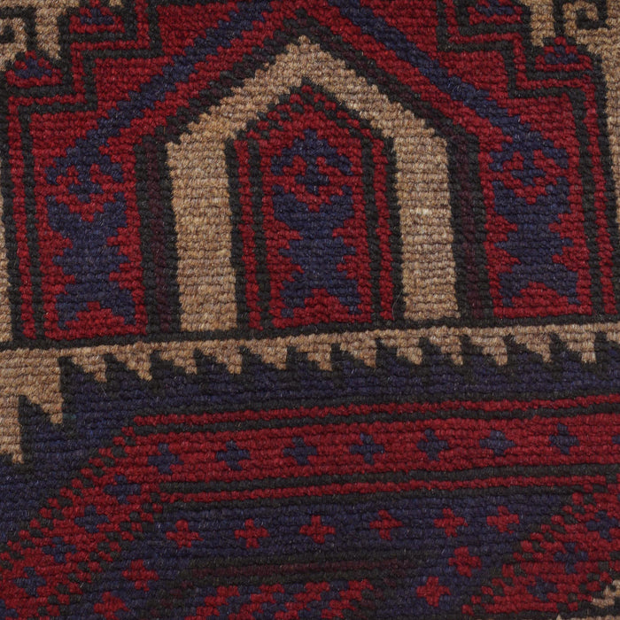 Afghan Prayer Rug Weaving 4.7x2.8 ft